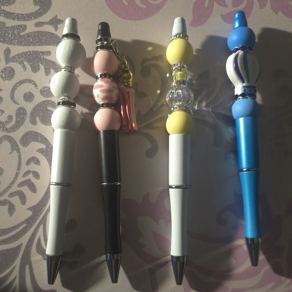 Set of Decorative Beaded Pens - Picture 1 of 1